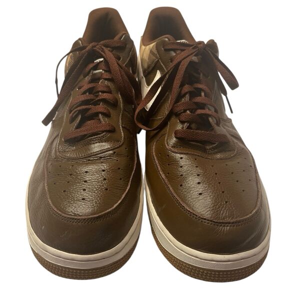 Nike Air Force 1 '07 LX Sneakers Brown Plaid Cacao US 15 Fall Streetwear Rare - Picture 5 of 12